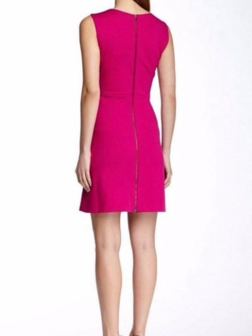Diane Von Furstenberg Pink Sleeveless Shift Dress - Picture 2 of 6